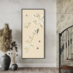 لوحة جدارية فنية رونزا 80x160 سم - برواز اسود