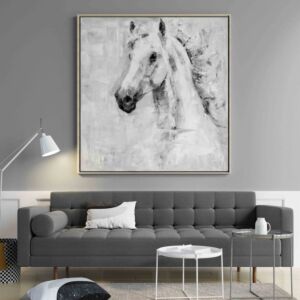 لوحة جدارية فنية خيول اصيلة
