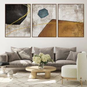 طقم لوحات 3 قطع جدارية فنية فيغو