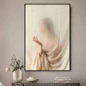 لوحة جدارية غرايس 150x100 سم - برواز خشبي