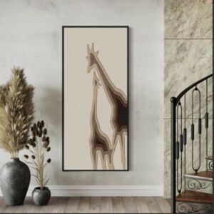 لوحة جدارية موريس 100x120 سم - برواز خشبي