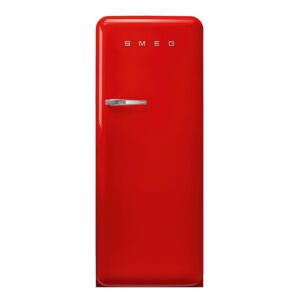 ثلاجة مع فريزر سميج فري ستاند تصميم عصري من طراز ريترو - أحمر