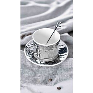 كوب فلارا - لون فضي