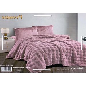 بطانية كينغ برومس فرو سادة - بنفسجي