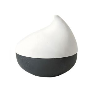 تحفة ديكور الطائر الأبيض 20 سم - ابيض واسود