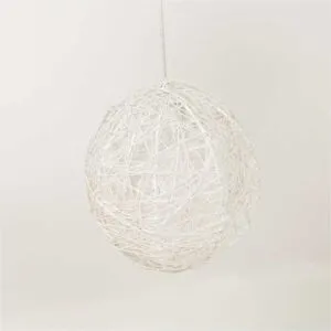 زينة معلقة كرة شبكية كبير من أزهى - ابيض