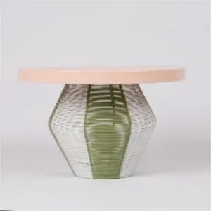 حامل كيك من ميموسا - بيج واخضر