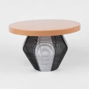 حامل كيك من ميموسا - بني واسود