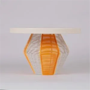 حامل كيك من ميموسا - برتقالي وبيج