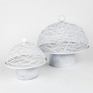 حامل كيك حجم كبير من ستيفنسون - ابيض