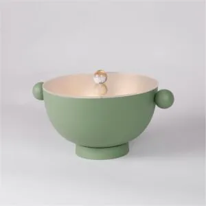 Large Serving Bowl with Lid Italica - Green