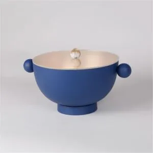Small Serving Bowl with Lid Italica - Blue