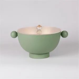 Small Serving Bowl with Lid Italica - Green