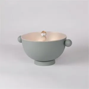 Small Serving Bowl with Lid Italica - Gray