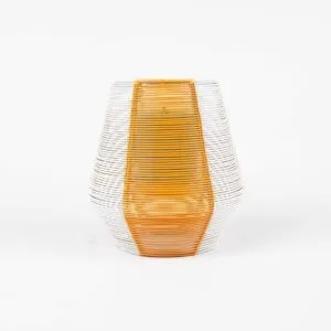 حامل شموع صغير من ميموسا - برتقالي