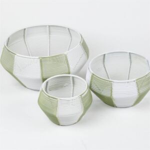 سلة تخزين حجم متوسط من ميموسا - اخضر