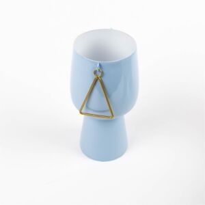 وعاء تقديم حجم كبير من أزهى - ازرق وذهبي