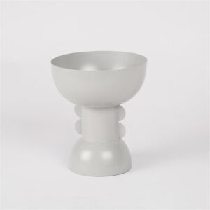 وعاء تقديم حجم صغير من أزهى - رمادي