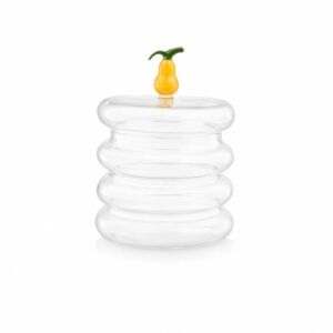 وعاء تقديم تمر مع غطاء من أزيلا - شفاف