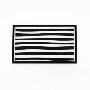 صينية تقديم من هيْدا - اسود وأبيض