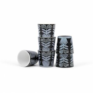 طقم فنجان قهوة من أليثيا - 6 قطع - متعدد الالوان