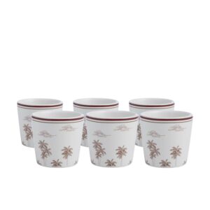 طقم فنجان قهوة من ديليونا لايا - 6 قطع - متعدد الالوان