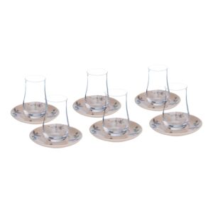 طقم كاسات شاي من فيولا لين - 6 قطع - متعدد الالوان