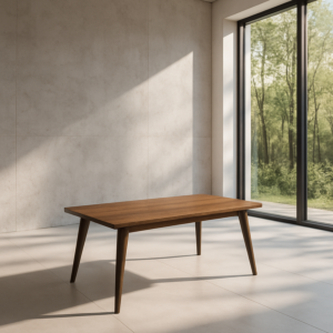 طاولة شاهي ميلامين بيج - جملي - ترابي المقاس 1200-600-450 الموديل DK-150