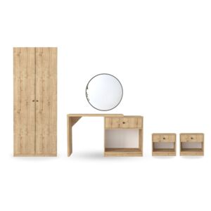 طقم وحدات غرفة نوم اوسيس - 4 قطع