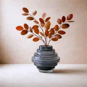 فازة حجم كبير لوميرا - اسود ورمادي