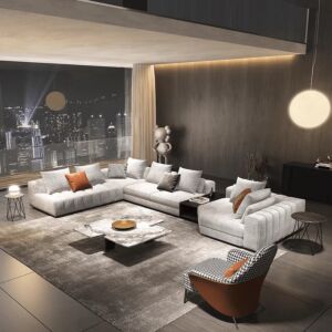 كنب زاوية أريستا لوفت 4 قطع - اوف وايت