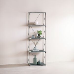 وحدة رفوف داني خشب ماليزي 5 ادوار  متعددة الإستخدام رمادي