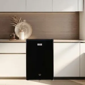 ثلاجة ناوريبن باب واحد جي في سي برو - 86 لتر - اسود
