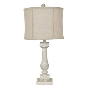 كريستفيو أبجورة طاولة أبيض بيج