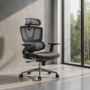 كرسي متحرك شبك قماش الالوان- اسود - رصاصي الموديل -ZM-A121