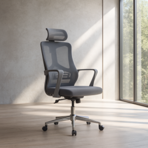 كرسي متحرك شبك قماش اللون- رصاصي الموديل -ZM-A202