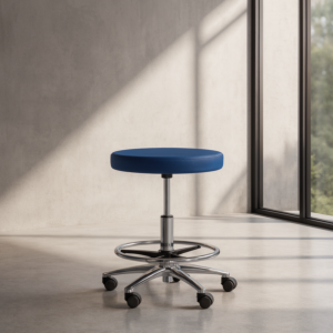 كرسي كاونتر بروبلين بدون ظهر اسود - زيتي - ازرق الموديل CH09-1DL