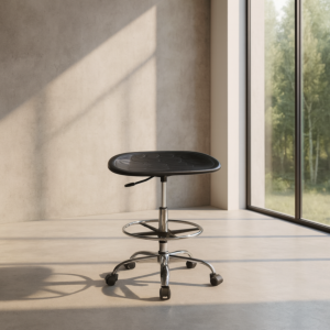 كرسي كاونتر بروبلين بدون ظهر اسود - زيتي الموديل CH10-1A