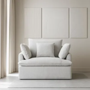 كنبة مفرد ريمان - رمادي فاتح