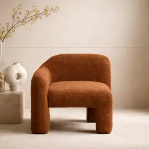 كرسي مفرد بإتجاه يسار يمال - برتقالي