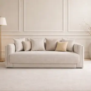 كنبة ثلاثية لكجورا- بيج