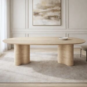 طاولة طعام 8 اشخاص فانا - بيج