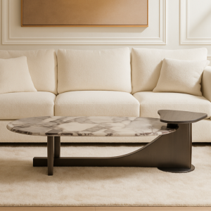 طاولة قهوة ناران - رمادي ومتعدد الالوان