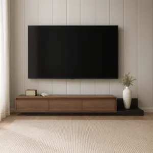طاولة تلفزيون مورال - بني واسود