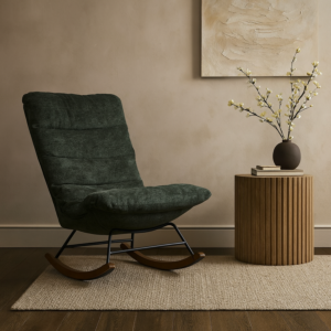 كرسي استرخاء هزاز مدونا - اخضر