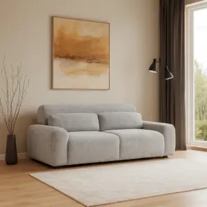 كنبة ثلاثية إيليت - رمادي