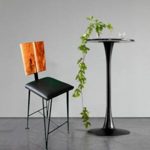 كرسي مرتفع قاعده جلد لويزا