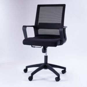 كرسي مكتب أرمسترون - أسود وفضي