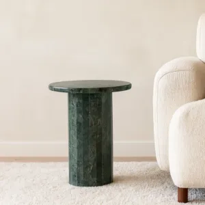 طاولة جانبية رخام مورني - اخضر