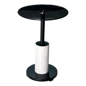 طاولة جانبية حجر طبيعي ماندي - اسود